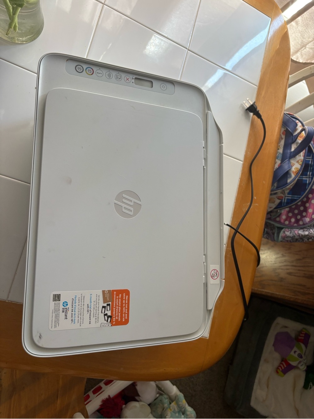 HP White Compact All-in-One Printer